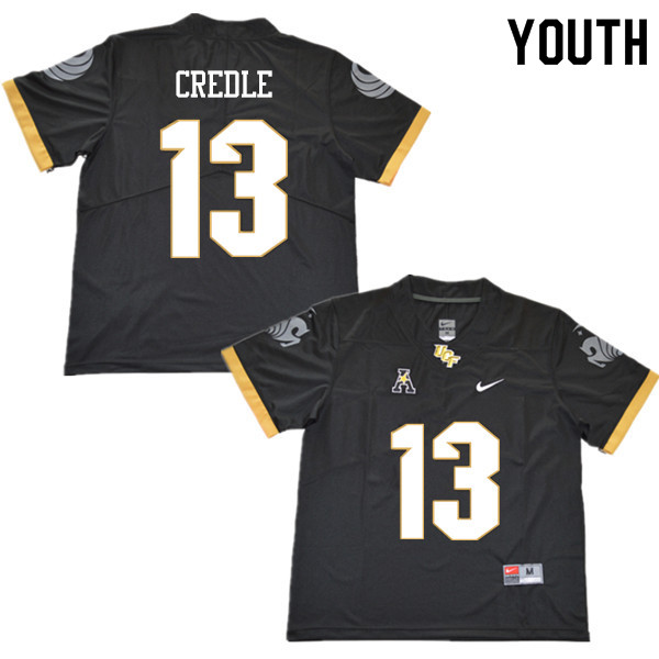 Youth #13 Stretch Credle UCF Knights College Football Jerseys Sale-Black